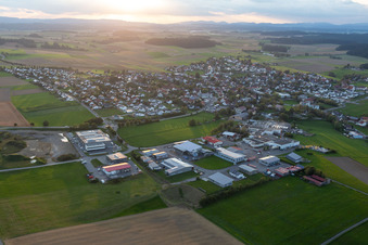 Vue aérienne de Bösingen dans le département Bade-Wurtemberg, Allemagne