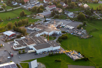 Vue aérienne de Bösinger Meat Products GmbH à Bösingen dans le département Bade-Wurtemberg, Allemagne