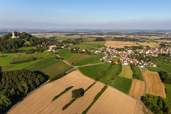 Vue aérienne de Quartier Offingen in Uttenweiler dans le département Bade-Wurtemberg, Allemagne