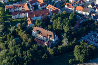 Vue aérienne de Verrouillage à le quartier Steinach in Bad Waldsee dans le département Bade-Wurtemberg, Allemagne