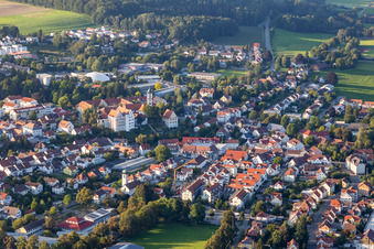 Vue aérienne de Château Aulendorf à le quartier Steegen in Aulendorf dans le département Bade-Wurtemberg, Allemagne