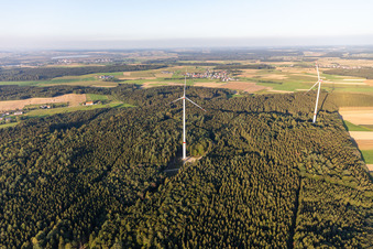 Photographie aérienne de Parc éolien Bad Saulgau à le quartier Braunenweiler in Bad Saulgau dans le département Bade-Wurtemberg, Allemagne