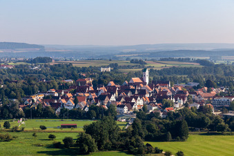 Vue aérienne de Vieille ville à Riedlingen dans le département Bade-Wurtemberg, Allemagne