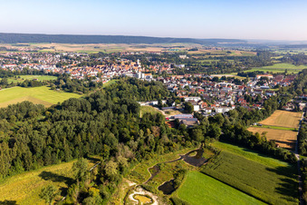 Vue aérienne de Riedlingen dans le département Bade-Wurtemberg, Allemagne