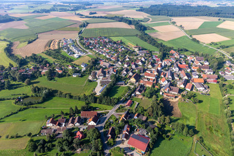 Vue aérienne de Dürnau dans le département Bade-Wurtemberg, Allemagne
