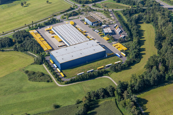 Vue aérienne de DACHSER SE à Baindt dans le département Bade-Wurtemberg, Allemagne