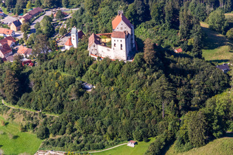 Photographie aérienne de Château Waldburg à le quartier Sieberatsreute in Waldburg dans le département Bade-Wurtemberg, Allemagne