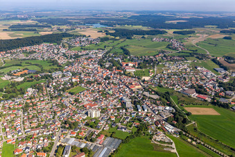 Vue aérienne de Quartier Zellerhof in Bad Schussenried dans le département Bade-Wurtemberg, Allemagne