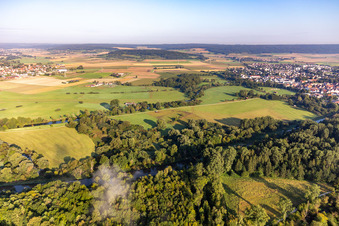 Vue aérienne de Aéroport Riedlingen à Riedlingen dans le département Bade-Wurtemberg, Allemagne