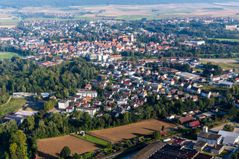 Vue oblique de Riedlingen dans le département Bade-Wurtemberg, Allemagne