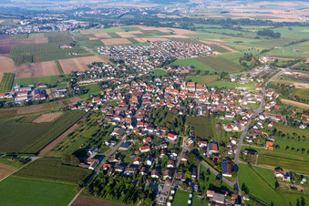 Vue oblique de Unlingen dans le département Bade-Wurtemberg, Allemagne