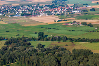 Vue aérienne de Aéroport Riedlingen à Riedlingen dans le département Bade-Wurtemberg, Allemagne