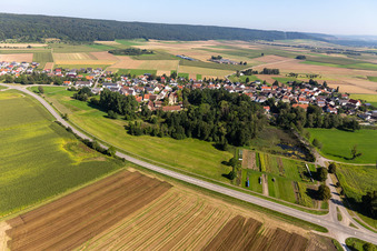 Vue aérienne de Quartier Grüningen in Riedlingen dans le département Bade-Wurtemberg, Allemagne