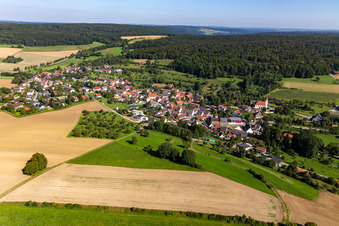Vue aérienne de Quartier Pflummern in Riedlingen dans le département Bade-Wurtemberg, Allemagne