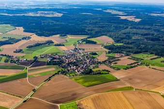 Vue aérienne de Quartier Wilflingen in Langenenslingen dans le département Bade-Wurtemberg, Allemagne