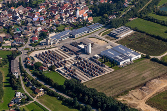 Vue aérienne de Locaux de l'usine Anton Kessel GmbH à Andelfingen à le quartier Andelfingen in Langenenslingen dans le département Bade-Wurtemberg, Allemagne