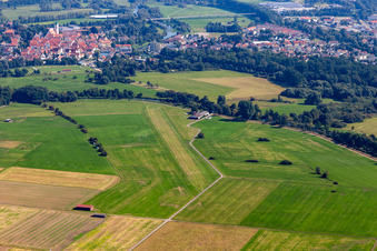 Vue aérienne de Aéroport à Riedlingen dans le département Bade-Wurtemberg, Allemagne