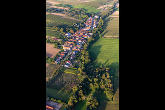 Vue d'oiseau de Vollmersweiler dans le département Rhénanie-Palatinat, Allemagne