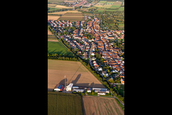 Quartier Schaidt in Wörth am Rhein dans le département Rhénanie-Palatinat, Allemagne vue d'en haut