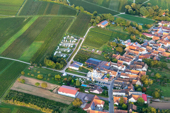 Vue oblique de Stationnement pour camping-cars à Dierbach dans le département Rhénanie-Palatinat, Allemagne