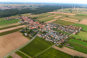 Vue oblique de Quartier Hayna in Herxheim bei Landau dans le département Rhénanie-Palatinat, Allemagne