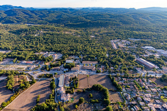 Montauroux dans le département Var, France hors des airs