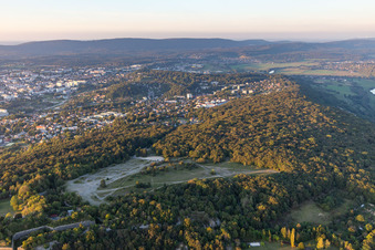 Vue aérienne de Grand Désert sur Bregille à le quartier Brégille in Besançon dans le département Doubs, France