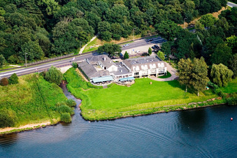 De Hamert dans le département Limbourg, Pays-Bas depuis l'avion