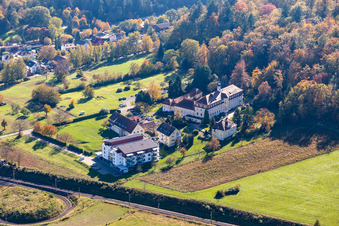 Vue aérienne de Bible Home Bethany à le quartier Langensteinbach in Karlsbad dans le département Bade-Wurtemberg, Allemagne