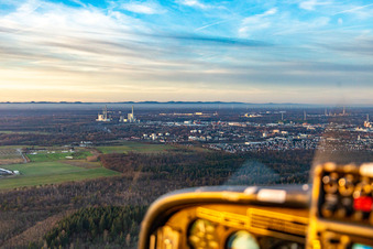 Vue oblique de Quartier Daxlanden in Karlsruhe dans le département Bade-Wurtemberg, Allemagne
