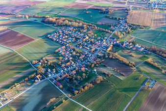 Quartier Kleinsteinfeld in Niederotterbach dans le département Rhénanie-Palatinat, Allemagne depuis l'avion