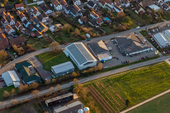 Vue aérienne de Edeka Paul à Steinfeld dans le département Rhénanie-Palatinat, Allemagne