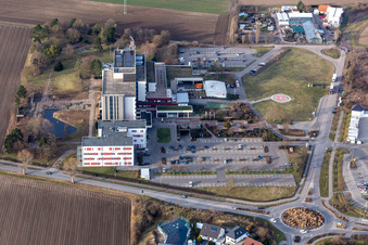 Vue aérienne de Clinique de la ville à Frankenthal dans le département Rhénanie-Palatinat, Allemagne