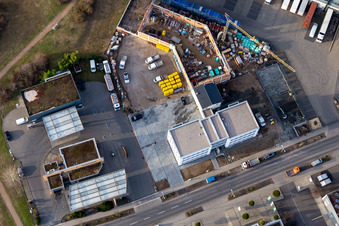 Vue aérienne de Huiles minérales Ziehl eK à Frankenthal dans le département Rhénanie-Palatinat, Allemagne