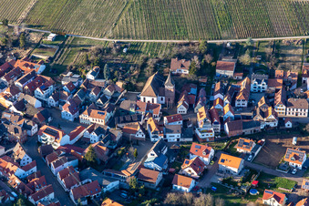 Ranschbach dans le département Rhénanie-Palatinat, Allemagne hors des airs