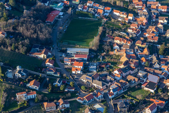 Vue aérienne de TuS Frankweiler à Frankweiler dans le département Rhénanie-Palatinat, Allemagne