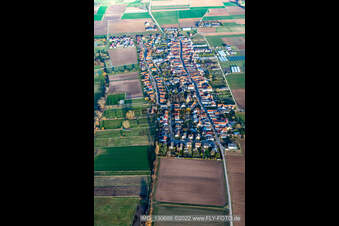 Vue oblique de Böbingen dans le département Rhénanie-Palatinat, Allemagne