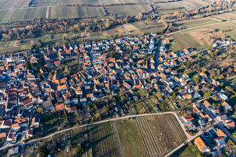 Vue d'oiseau de Quartier Arzheim in Landau in der Pfalz dans le département Rhénanie-Palatinat, Allemagne