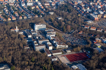 Vue aérienne de Université de Coblence · Landau - Campus de Landau à Landau in der Pfalz dans le département Rhénanie-Palatinat, Allemagne
