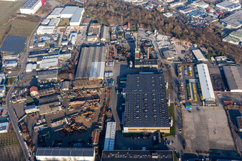 Vue aérienne de Barth Logistics Systems GmbH à Landau in der Pfalz dans le département Rhénanie-Palatinat, Allemagne