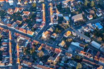 Vue aérienne de Communauté de l'Église évangélique Philippsburg à Philippsburg dans le département Bade-Wurtemberg, Allemagne