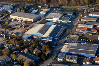 Vue aérienne de F & B Commercial Vehicle Technology GmbH ; AG AUTOMOBILE ; Continental Car à Hagenbach dans le département Rhénanie-Palatinat, Allemagne