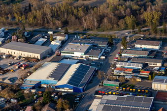 Vue aérienne de F & B Commercial Vehicle Technology GmbH ; AG AUTOMOBILE ; Continental Car à Hagenbach dans le département Rhénanie-Palatinat, Allemagne