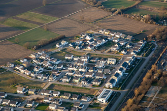 Vue oblique de Bague Paul Klee à Wörth am Rhein dans le département Rhénanie-Palatinat, Allemagne