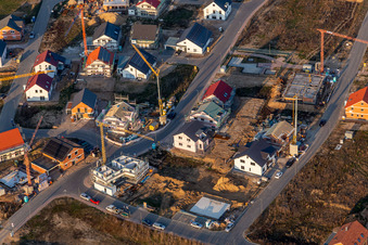 Nouvelle zone de développement K2 à Kandel dans le département Rhénanie-Palatinat, Allemagne vue d'en haut