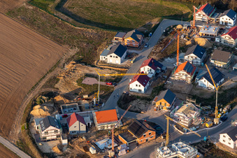 Nouvelle zone de développement K2 à Kandel dans le département Rhénanie-Palatinat, Allemagne vue du ciel