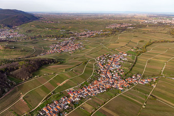Ranschbach dans le département Rhénanie-Palatinat, Allemagne depuis l'avion