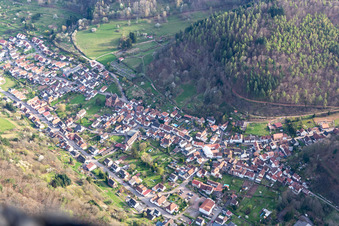 Eußerthal dans le département Rhénanie-Palatinat, Allemagne vue d'en haut