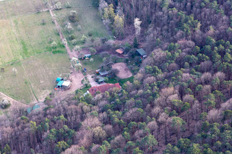 Vue aérienne de Appartement de vacances Saigenranch à Pleisweiler-Oberhofen dans le département Rhénanie-Palatinat, Allemagne