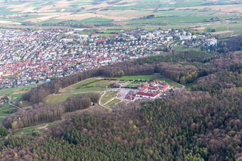 Photographie aérienne de Monastère de Liebfrauenberg à Bad Bergzabern dans le département Rhénanie-Palatinat, Allemagne